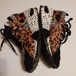 Steve Madden Girl's JCliff Animal Print Platform Sneakers